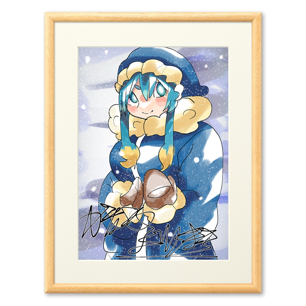 極寒着膨れの複製画!