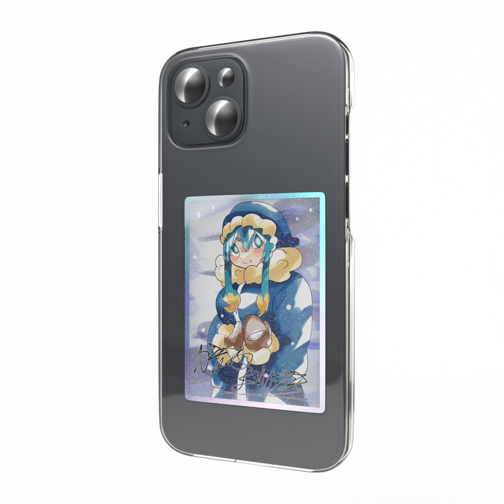 オーロラ極寒着膨れステッカー⭐︎