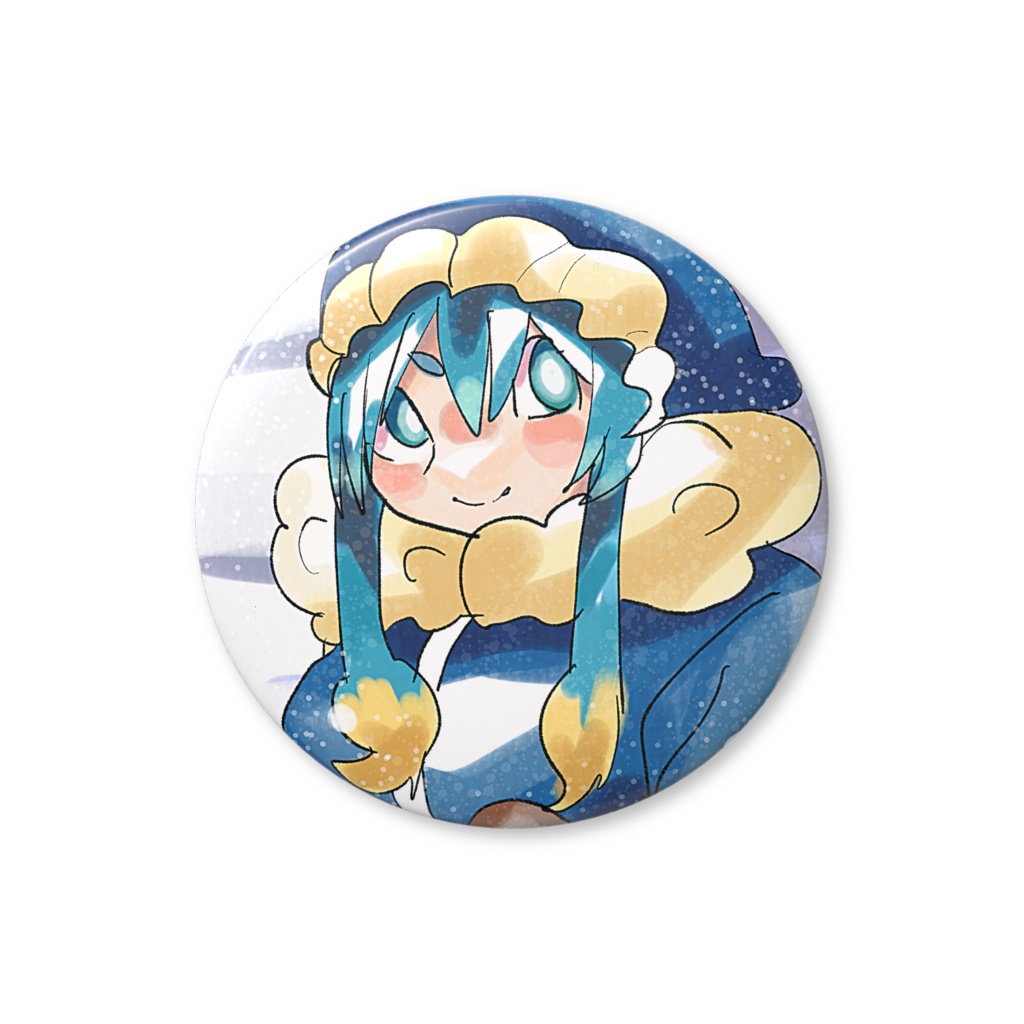 極寒着膨れ缶バッジ！