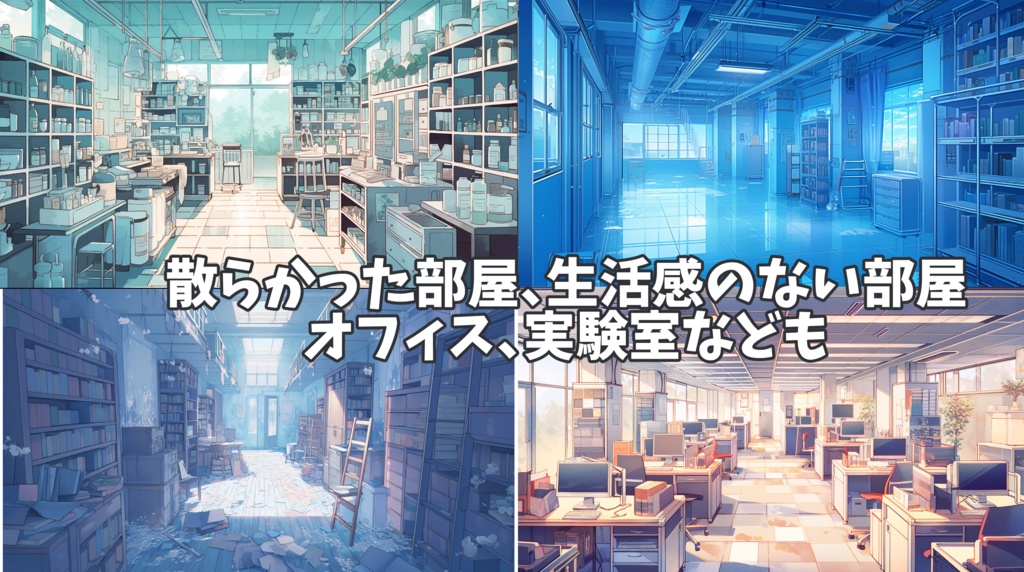 あなたの部屋が見つかる!部屋背景全107種