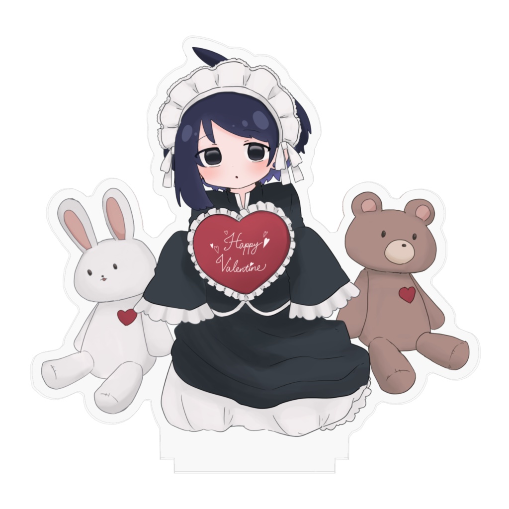 【バレンタイン】愛禅りすかくんアクリルスタンド