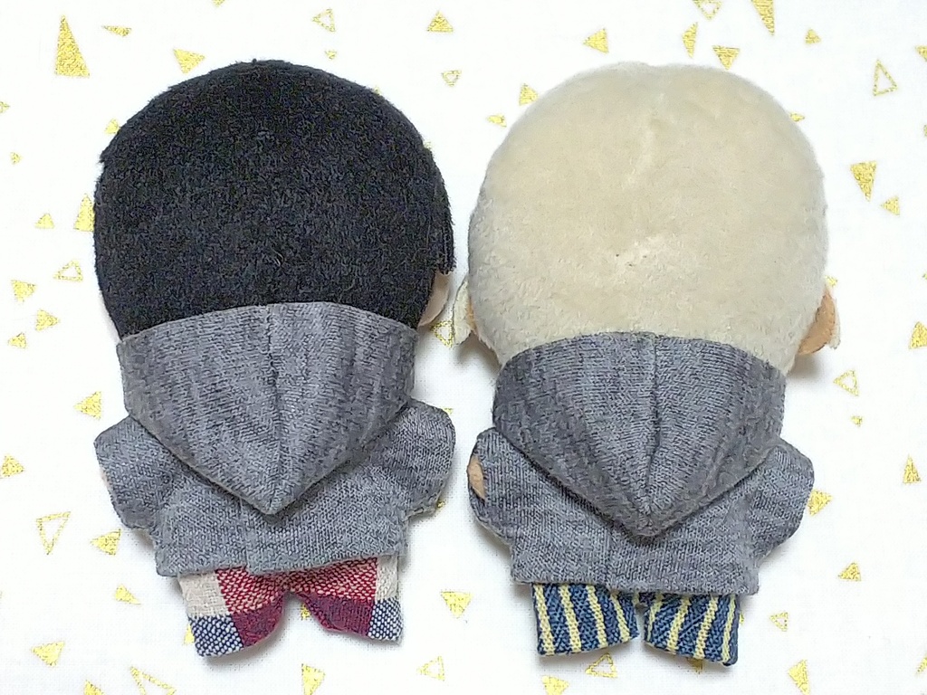 ぬい服【グレーパーカー】