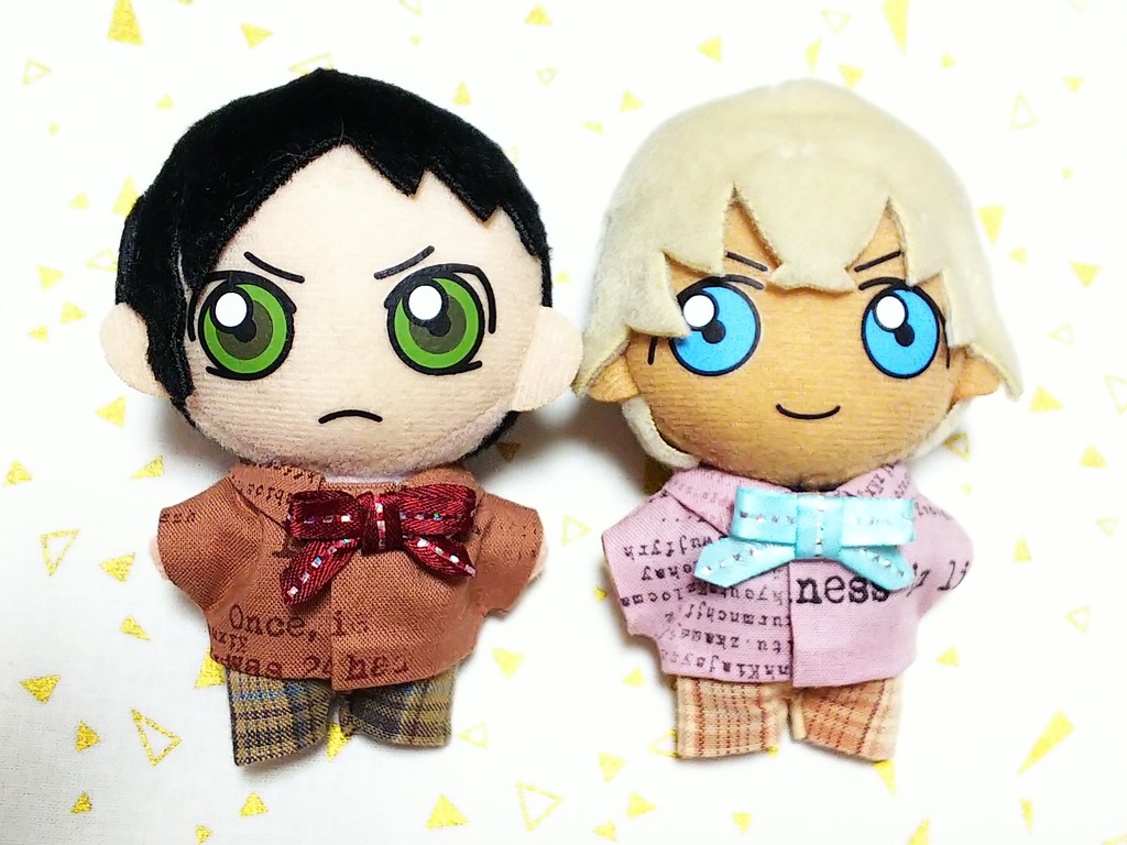 ぬい服【リボンタイ付き英字柄シャツ】