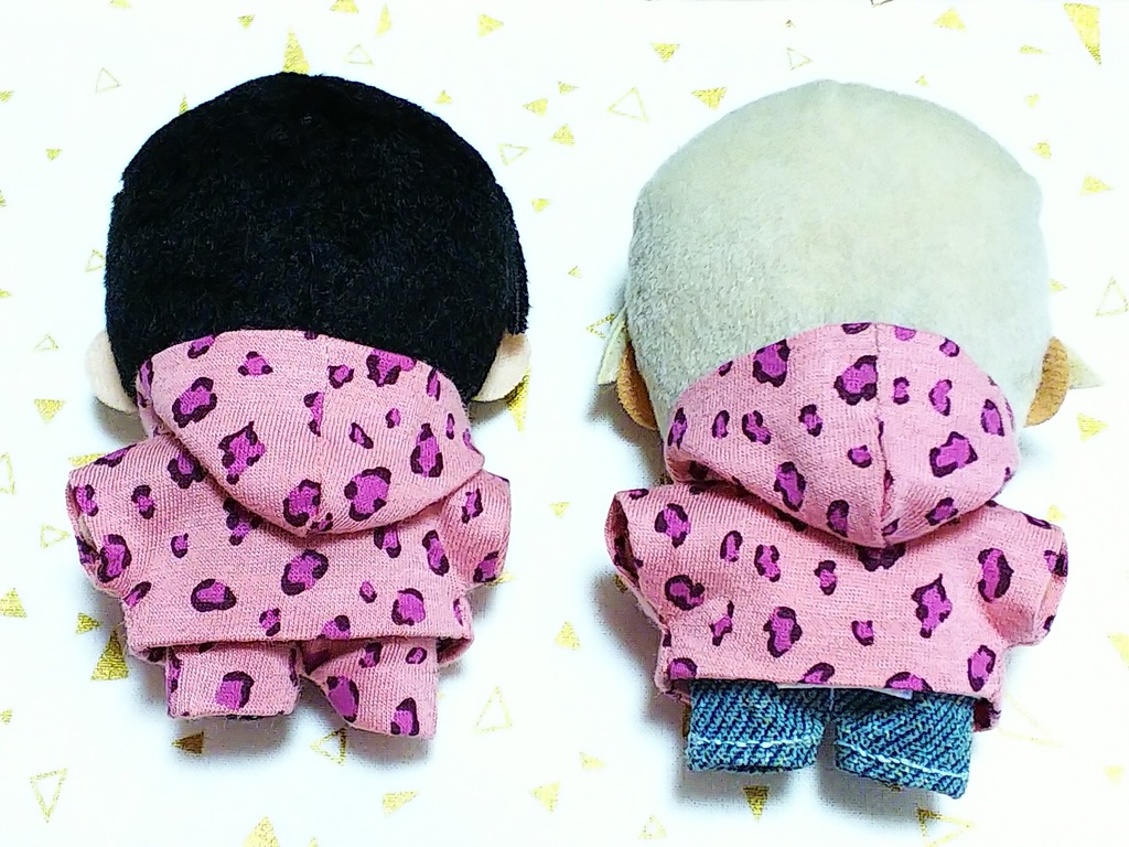 ぬい服【豹柄パーカーセット】