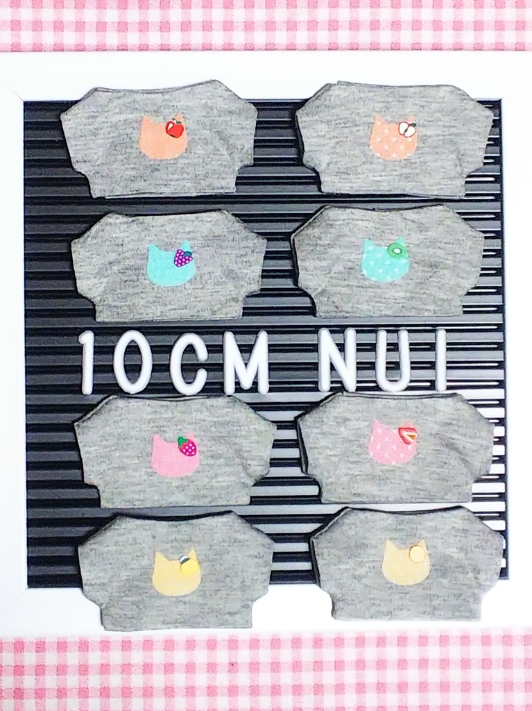 ぬい服【ふるーつにゃんこTシャツ】