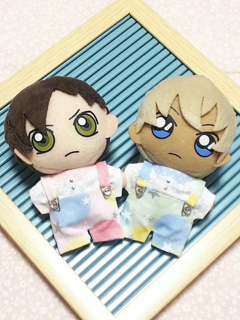 ぬい服【水玉オーバーオール】