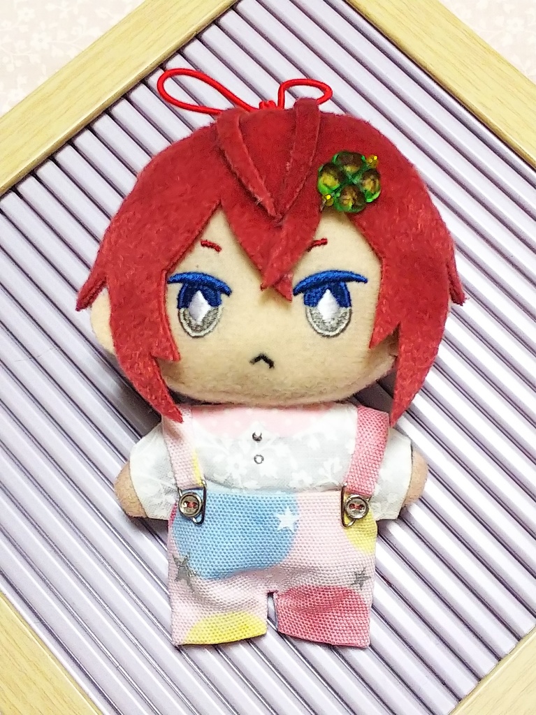 ぬい服【水玉オーバーオール】