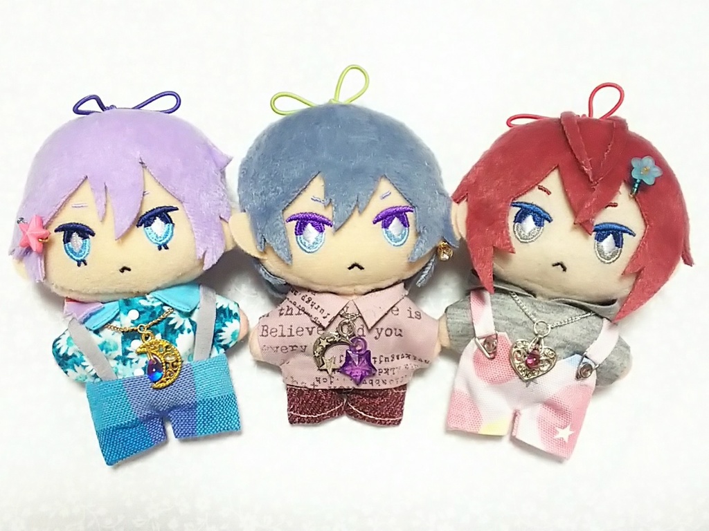 ぬいアクセサリー【ペンダント/月・ハート・鍵・にくきゅー】