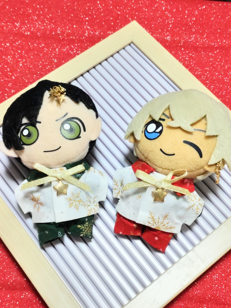 ぬい服【お星さまと雪の結晶のシャツセット】ver.2