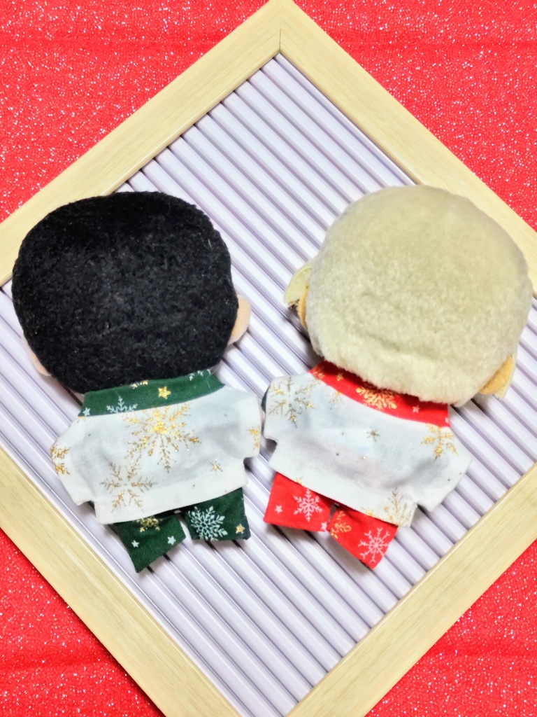 ぬい服【お星さまと雪の結晶のシャツセット】ver.2