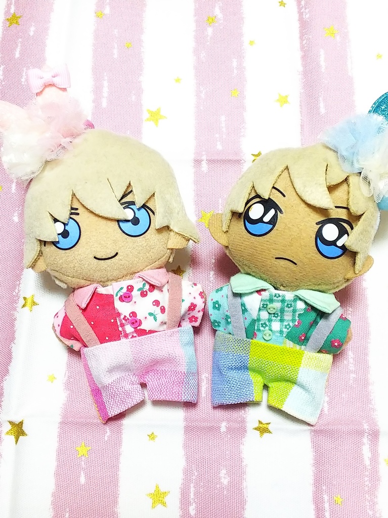 ぬい服【イチゴとさくらんぼの春色シャツセット】