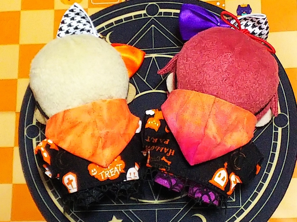 ぬい服【ハロウィンパーカー+蜘蛛の巣Tシャツ】