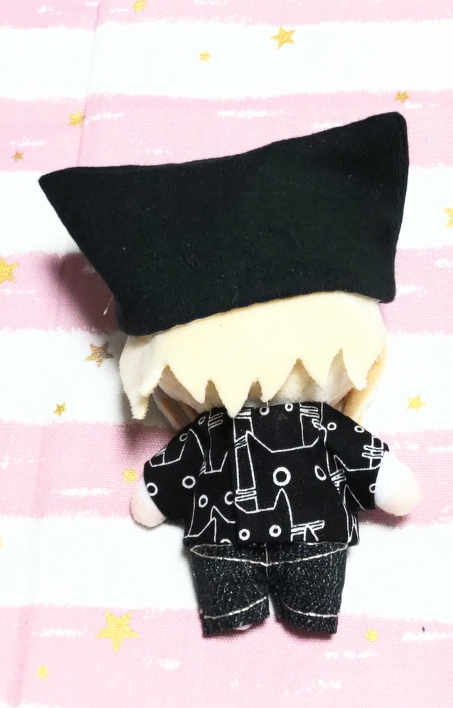 ぬい服【くろねこみっちりTしゃつせっと】