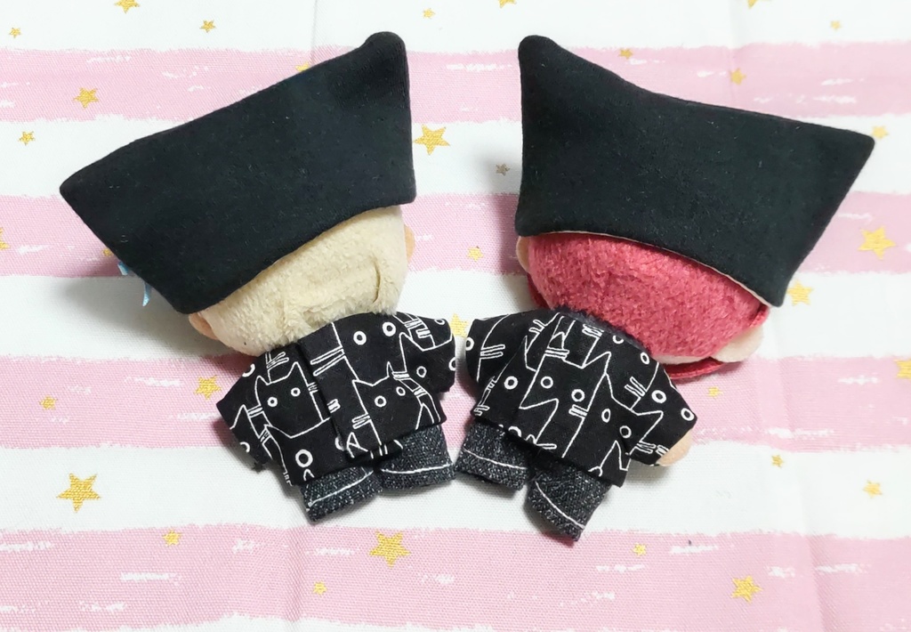 ぬい服【くろねこみっちりTしゃつせっと】