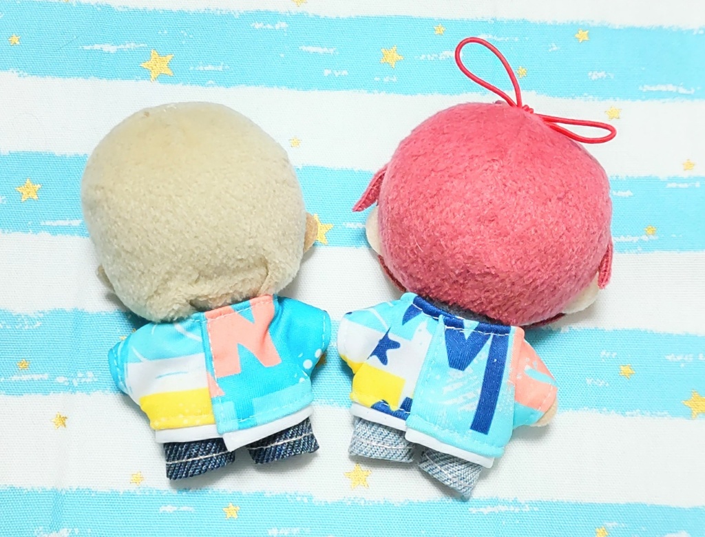 ぬい服【サメTシャツ+デニム&サーフボードクッション】