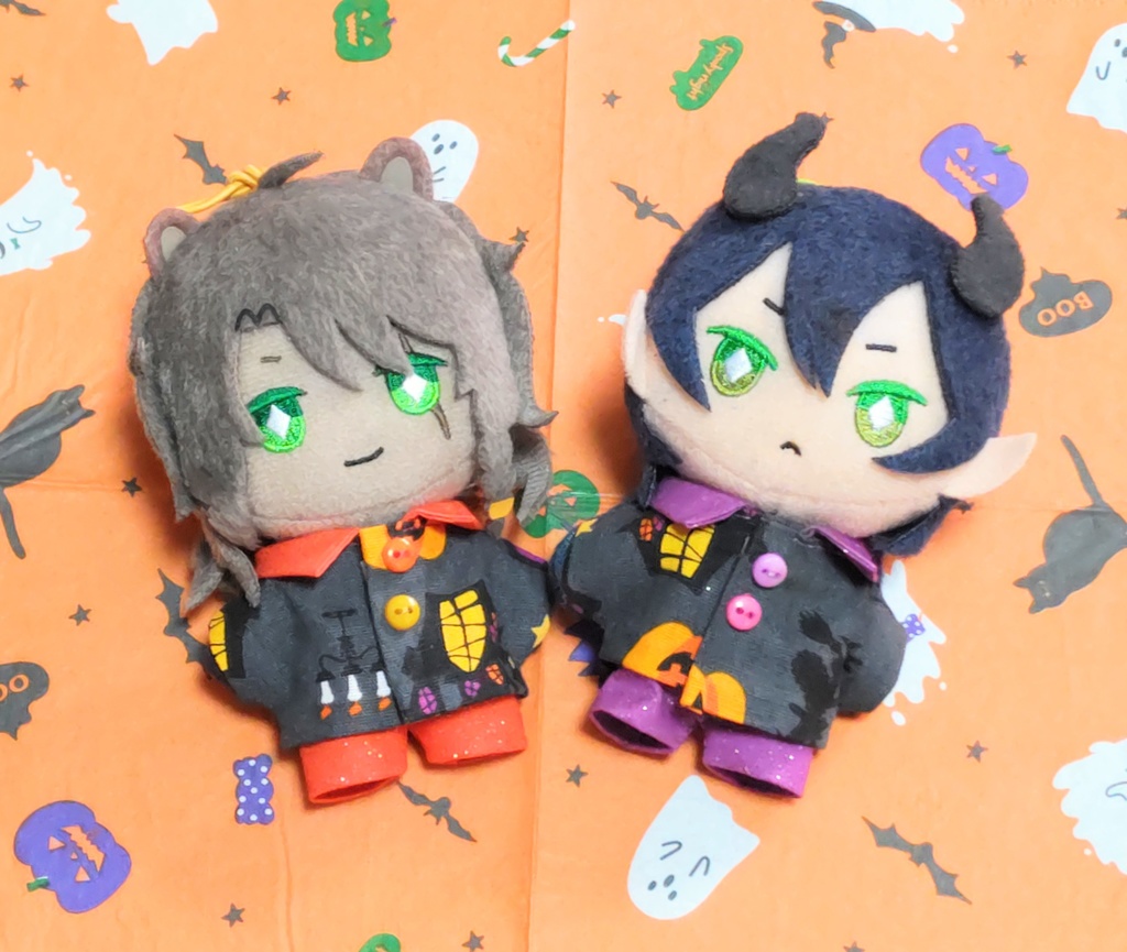 【ぬい服】ハロウィンシャツセット&フード付ジャケット