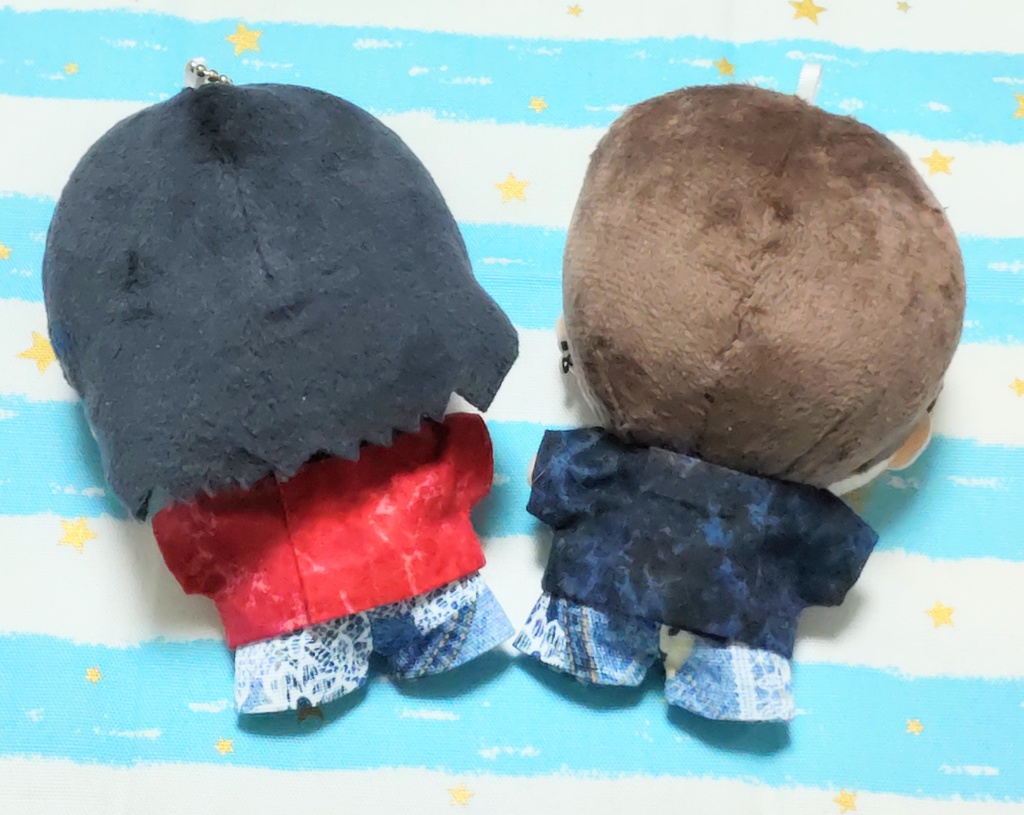 ちびぐるみ服【Tシャツ&レースプリントデニム】