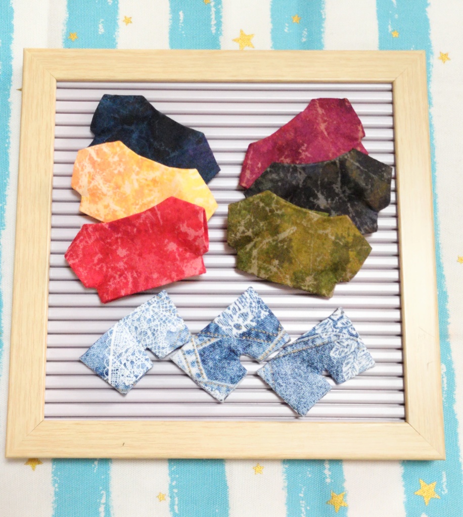 ぬい服【Tシャツ&レースプリントデニム】