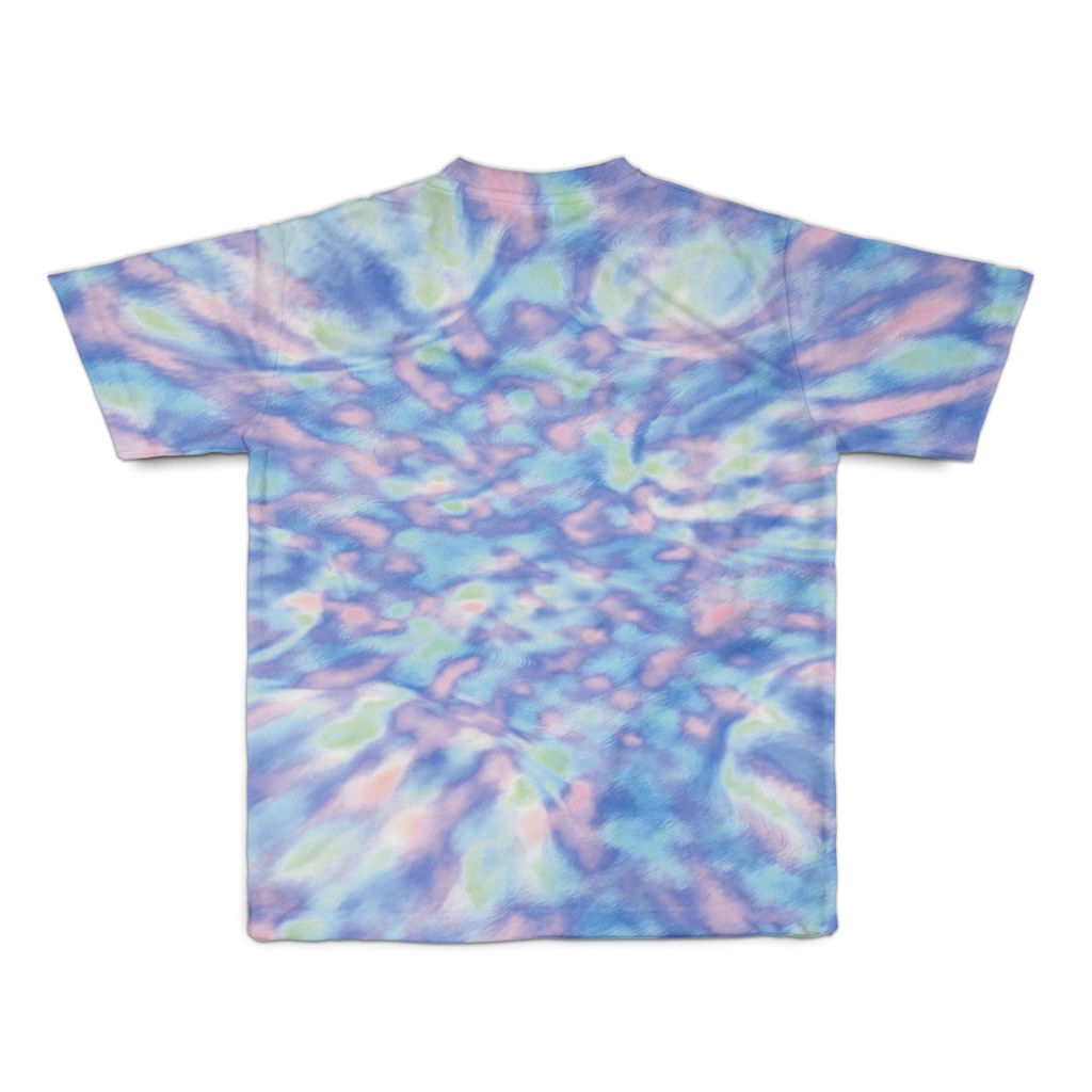 BAKUCHO タイダイTシャツ-青-