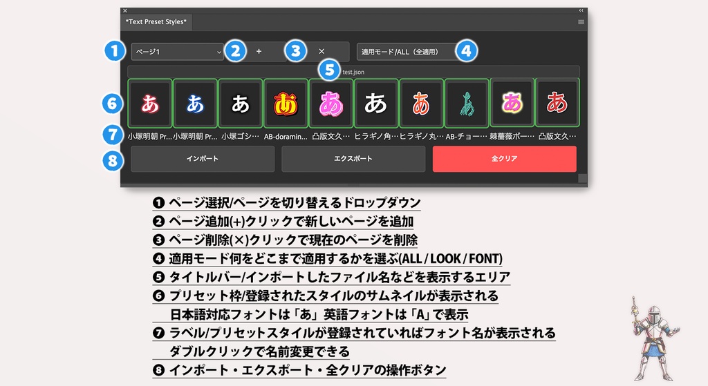【Photoshopをまるでテロップ専用ソフトに!?】 Photoshopプラグイン(UXP)『Preset Paladin』