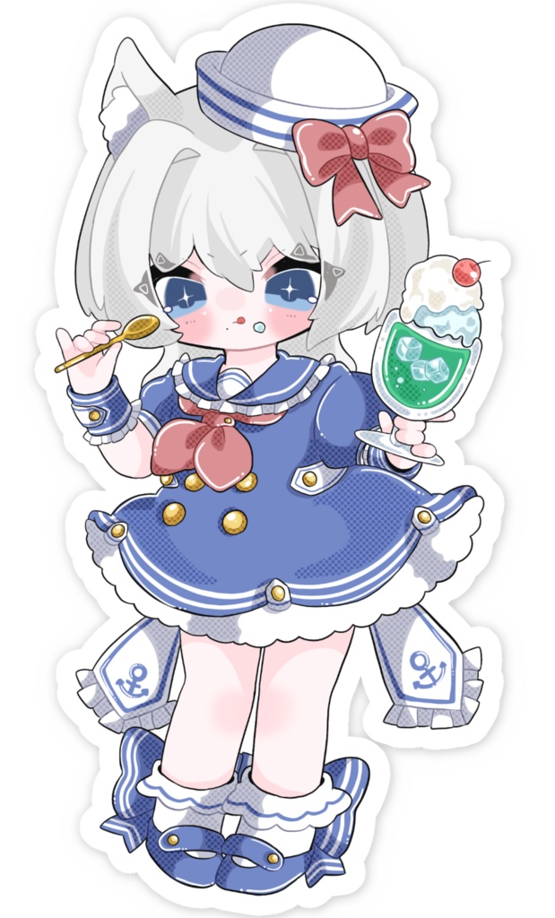 スマホステッカー大 / マリンソーダ / 全2種