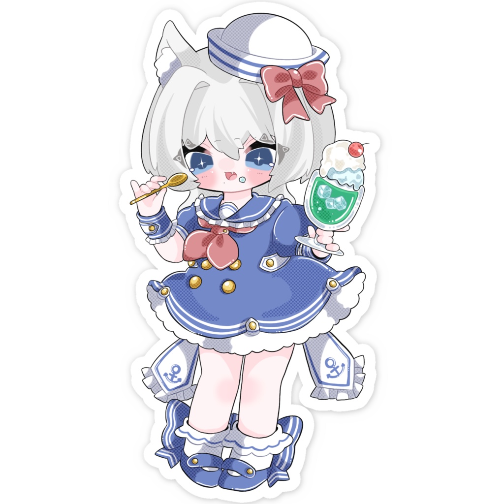 スマホステッカー大 / マリンソーダ / 全2種