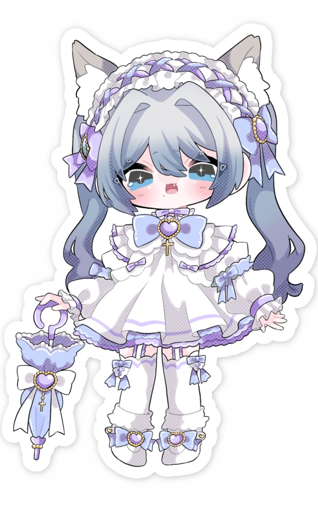 スマホステッカー大 / 口リィタ / 全2種