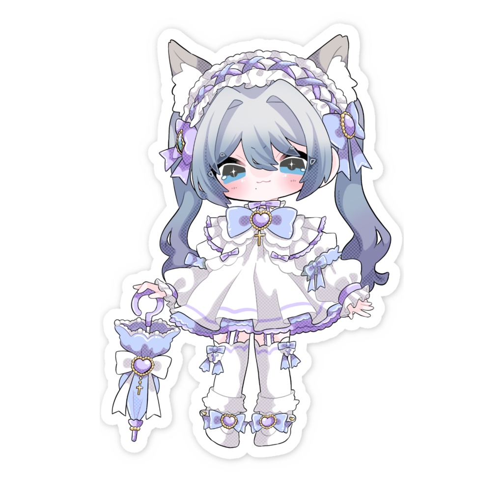 スマホステッカー大 / 口リィタ / 全2種