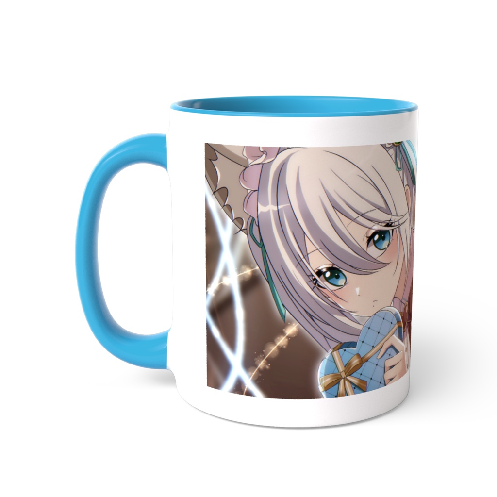 バレンタインイラスト　ツートンマグカップ