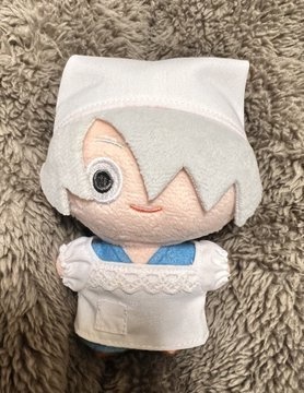 頭巾付き割烹着　型紙
