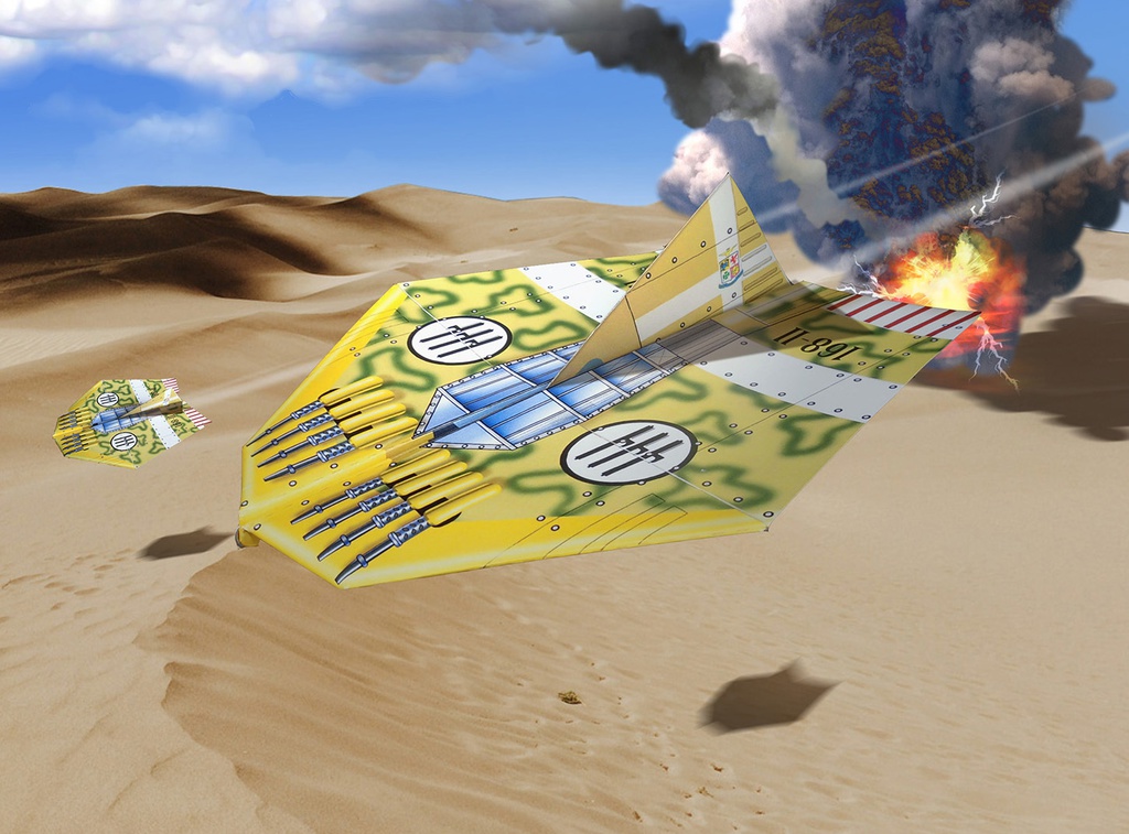 イタリア戦闘機「マッキ、カルボナーラ」紙ヒコーキ