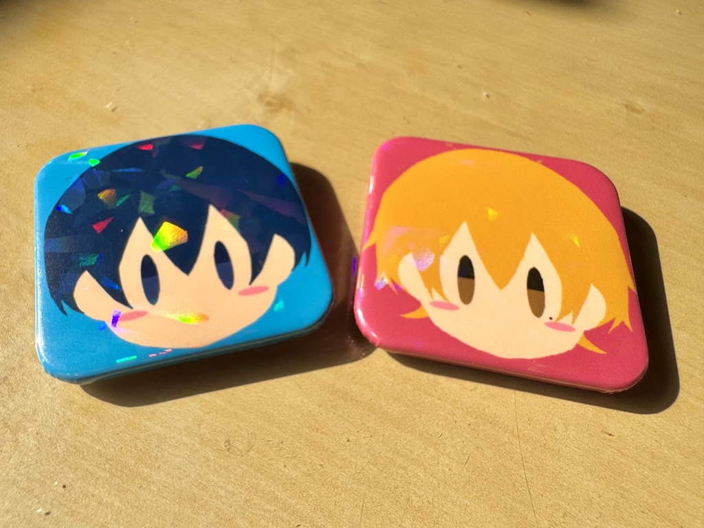 スクエア缶バッジ
