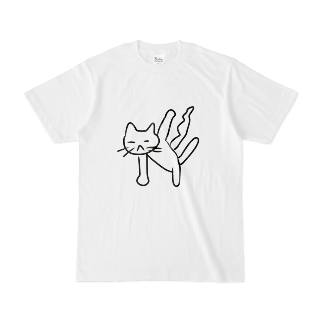 やる気のないアクロバティックねこTシャツ