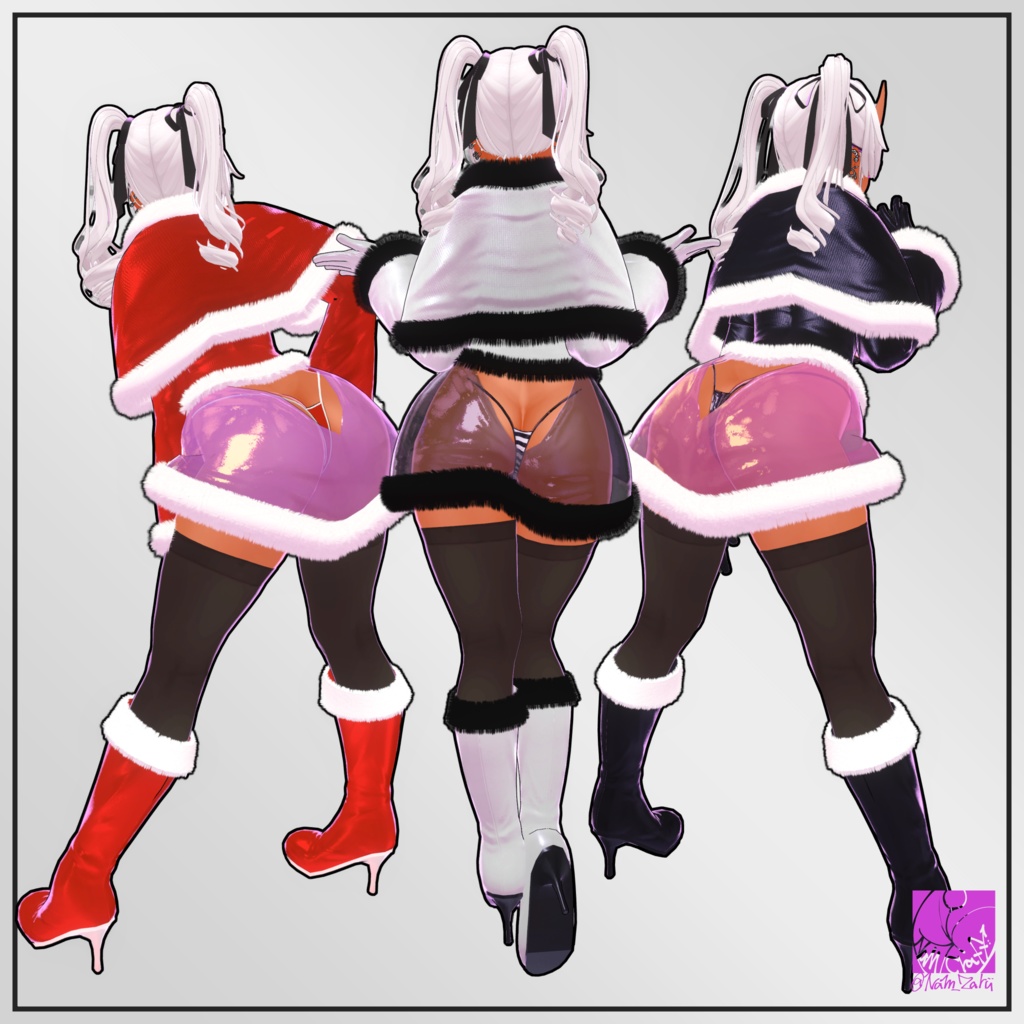 【桔梗ちゃん対応】衣装用3Dモデル「ウィンタービキニセット」