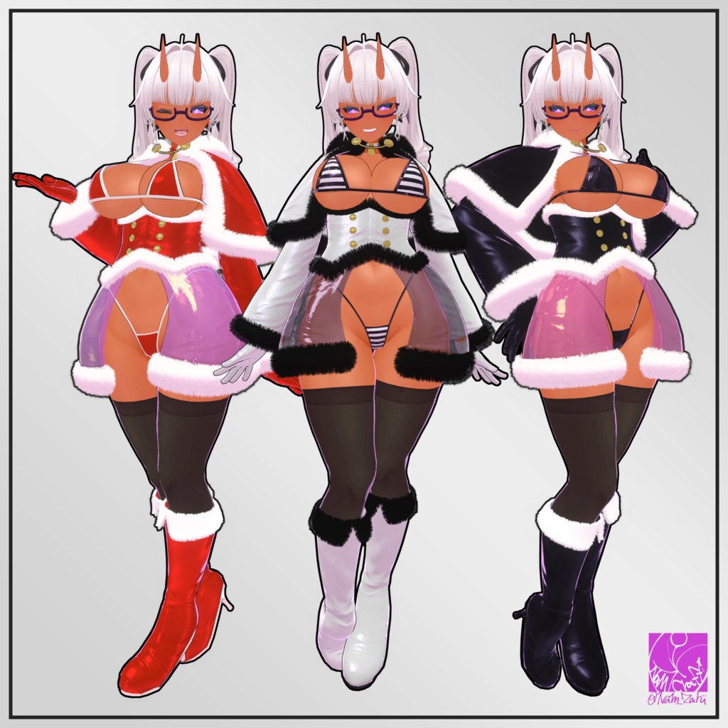 【桔梗ちゃん対応】衣装用3Dモデル「ウィンタービキニセット」