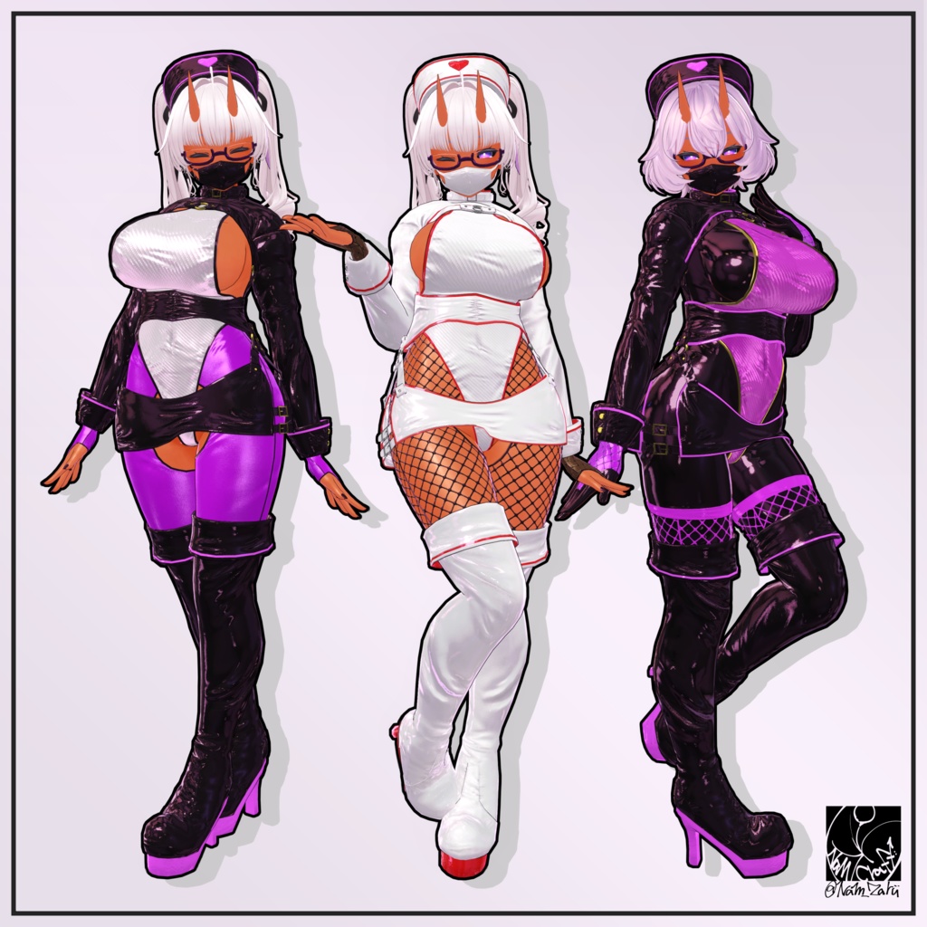 【桔梗ちゃん対応】衣装用3Dモデル「Antidote」