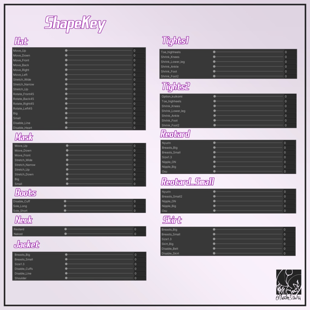 【桔梗ちゃん対応】衣装用3Dモデル「Antidote」