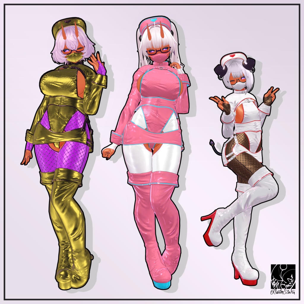 【桔梗ちゃん対応】衣装用3Dモデル「Antidote」