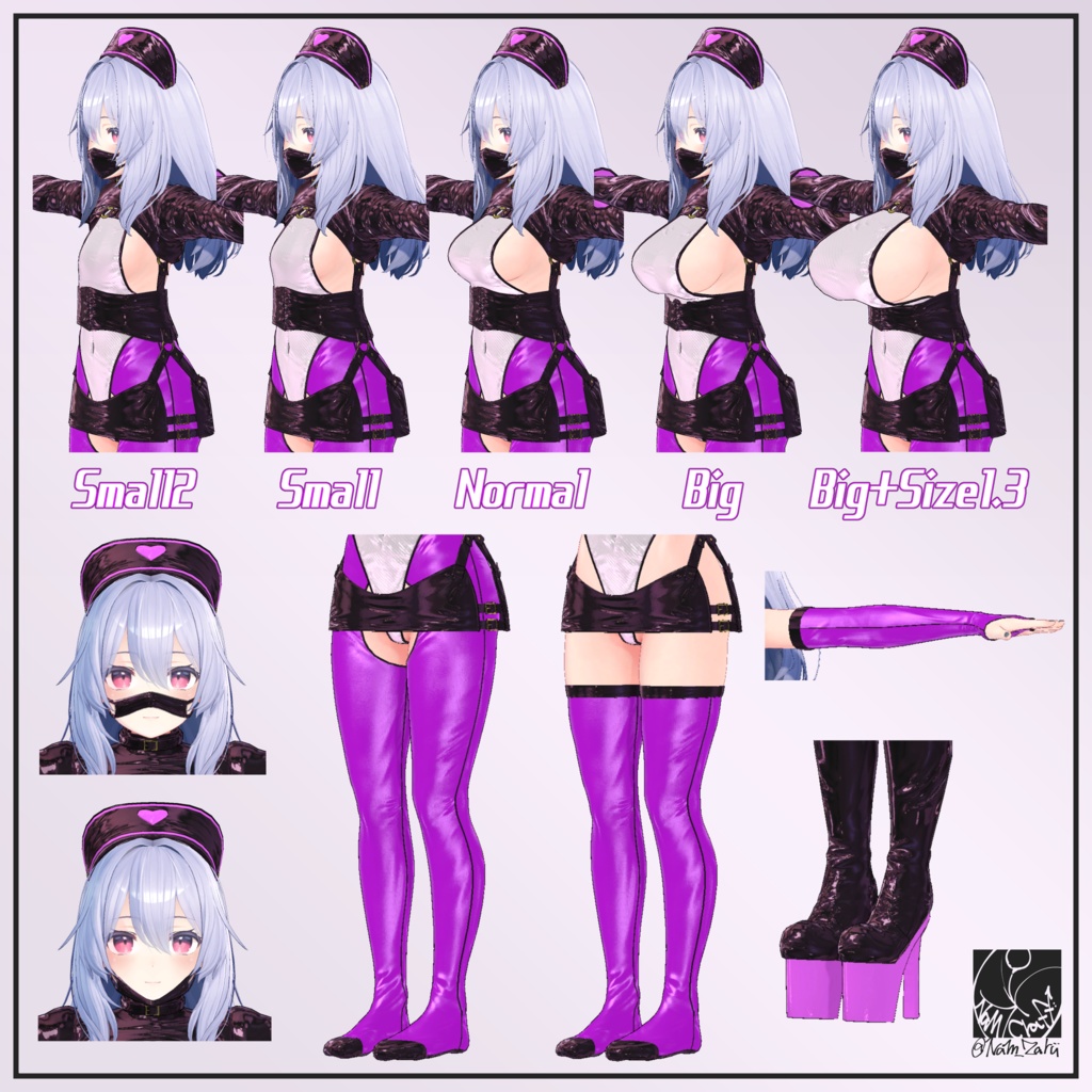 【桔梗ちゃん対応】衣装用3Dモデル「Antidote」