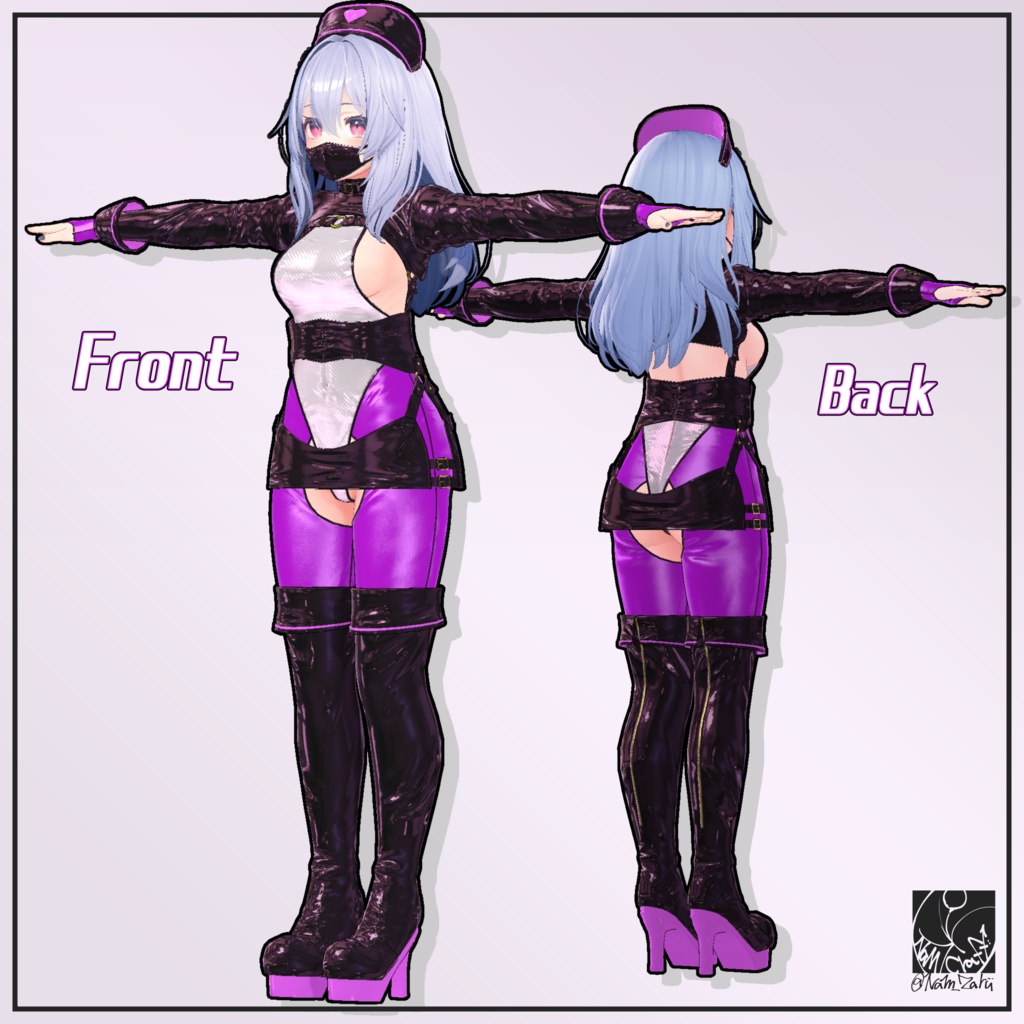 【桔梗ちゃん対応】衣装用3Dモデル「Antidote」