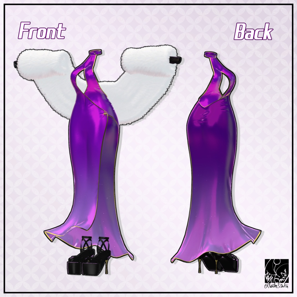 【複数アバター対応】衣装用3Dモデル「StarLightDress」