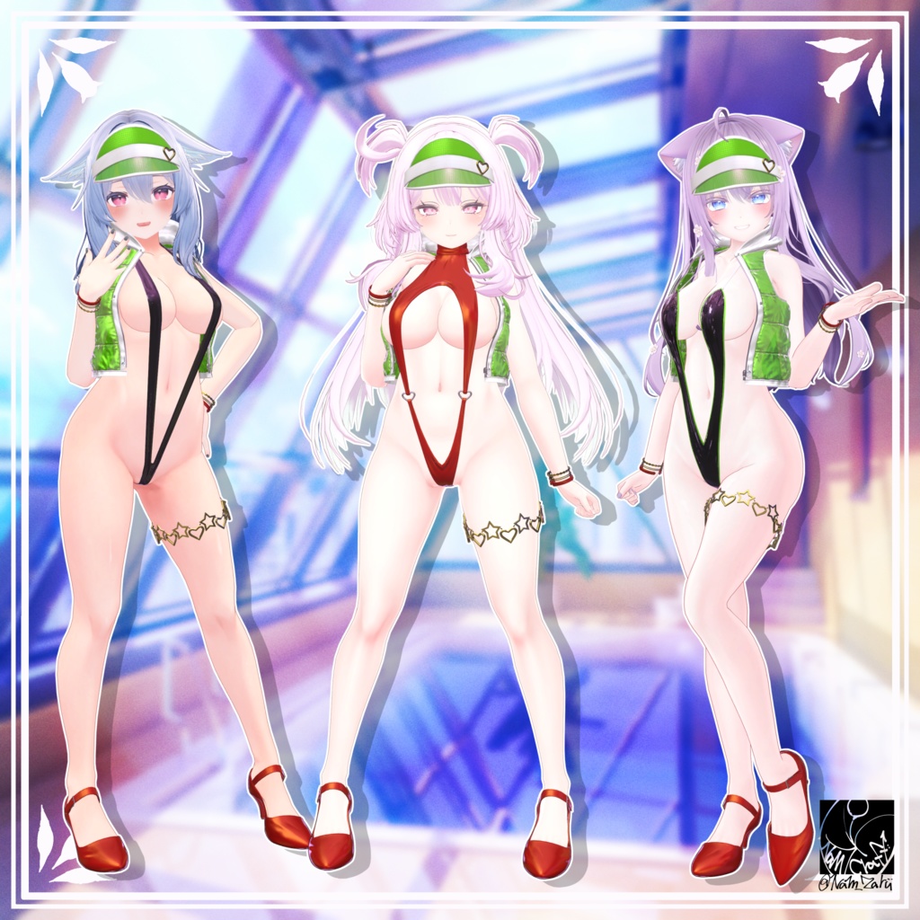 【複数アバター対応】衣装用3Dモデル「V3ng Set」