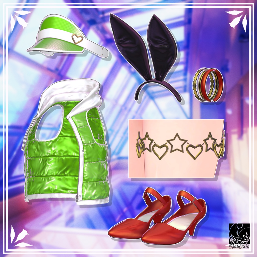 【複数アバター対応】衣装用3Dモデル「V3ng Set」