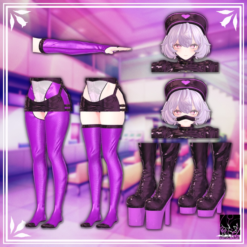 【セレスティアちゃん対応】衣装用3Dモデル「Antidote」