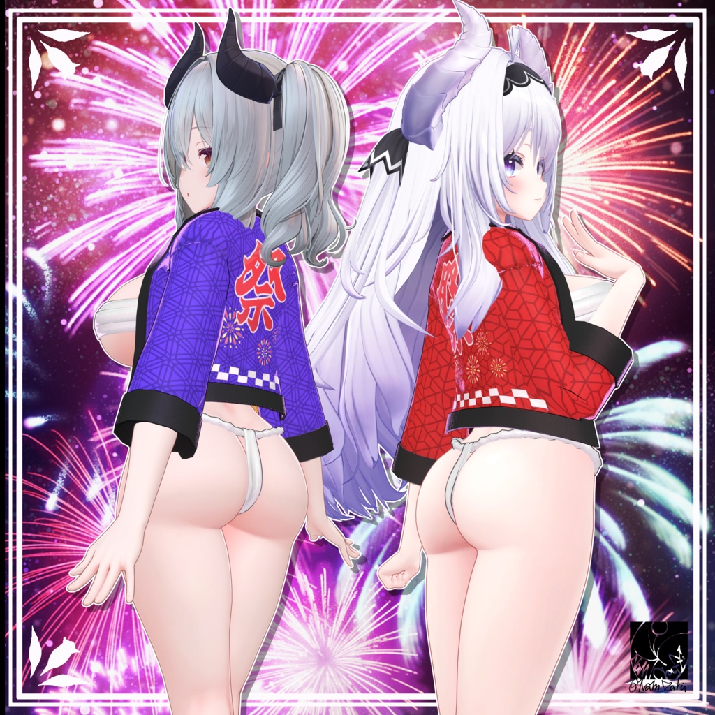 【複数アバター対応】衣装用3Dモデル「ふんどしセット」