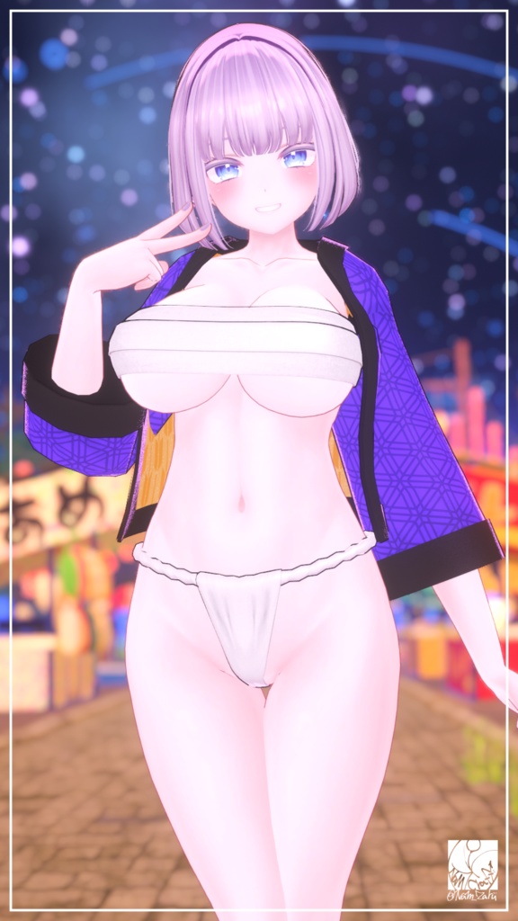 【複数アバター対応】衣装用3Dモデル「ふんどしセット」