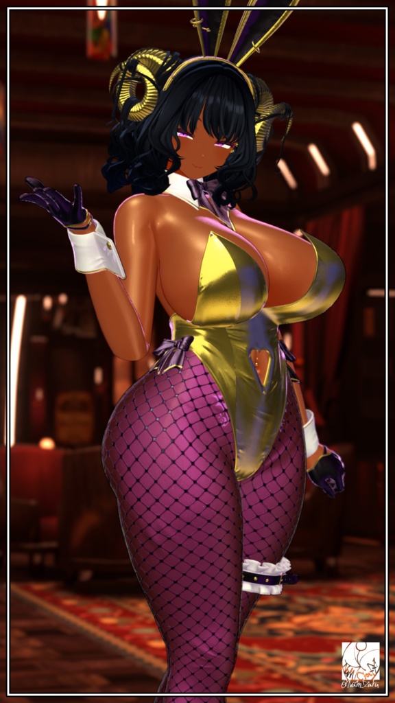 【複数アバター対応】衣装用3Dモデル「HeartBunny_Re」