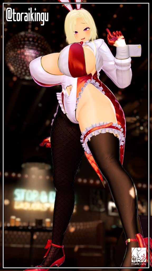 【複数アバター対応】衣装用3Dモデル「HeartBunny_Re」