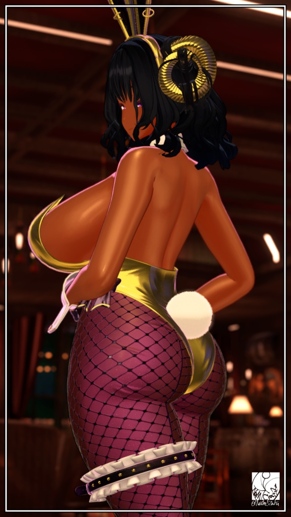 【複数アバター対応】衣装用3Dモデル「HeartBunny_Re」