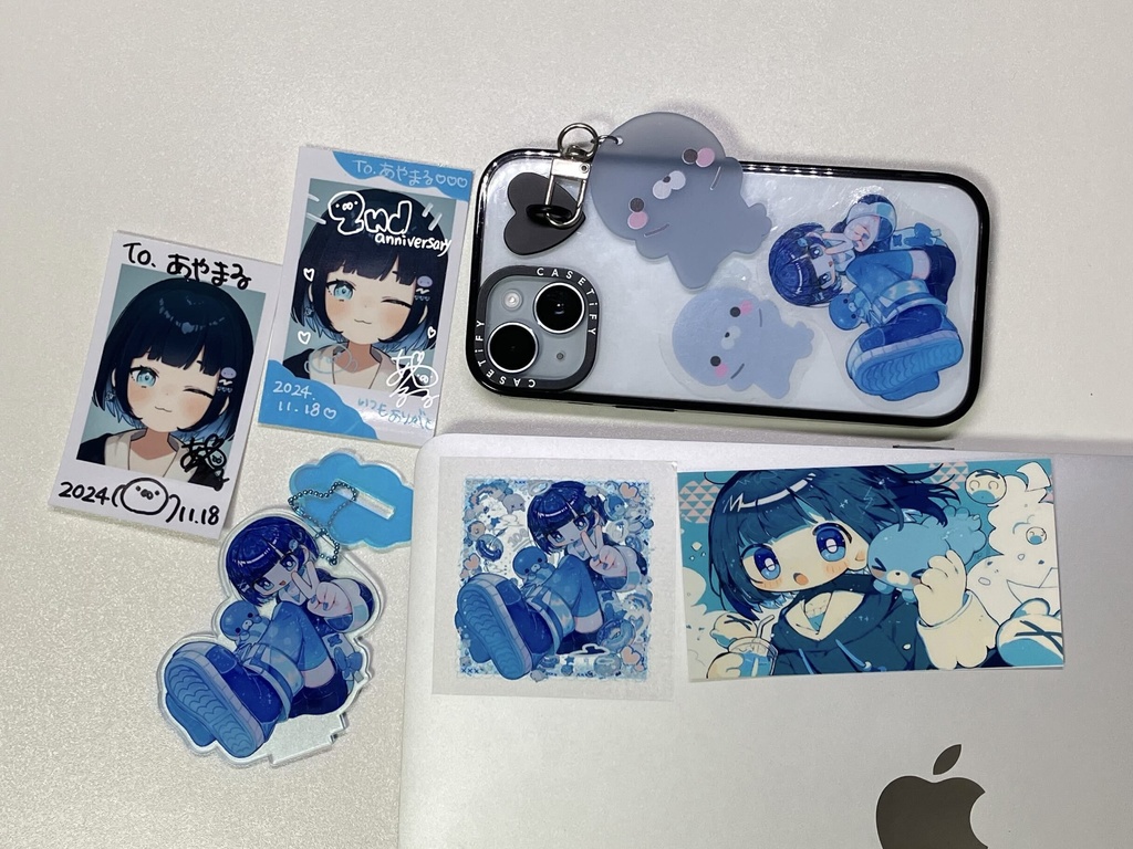 アクリルキーホルダー【あざまる】